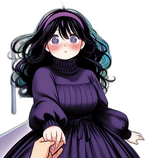dress, creature, anime, concept art transparent PNG cut-out