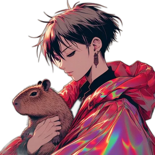 animal, creature, anime, cyberpunk transparent PNG cut-out