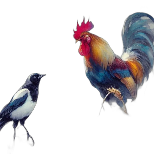 animal, concept art, photorealistic, watercolor transparent PNG cut-out