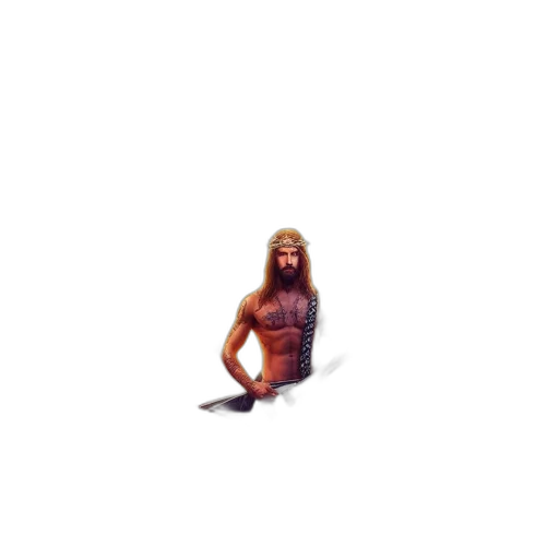 creature, animal, sword, hair transparent PNG cut-out
