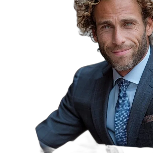 jacket, hair, staff, face transparent PNG cut-out