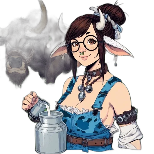 staff, animal, fantasy art, concept art transparent PNG cut-out