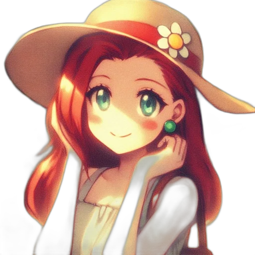 hat, staff, crown, flower transparent PNG cut-out