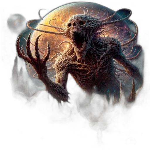 creature, dragon, hair, mask transparent PNG cut-out