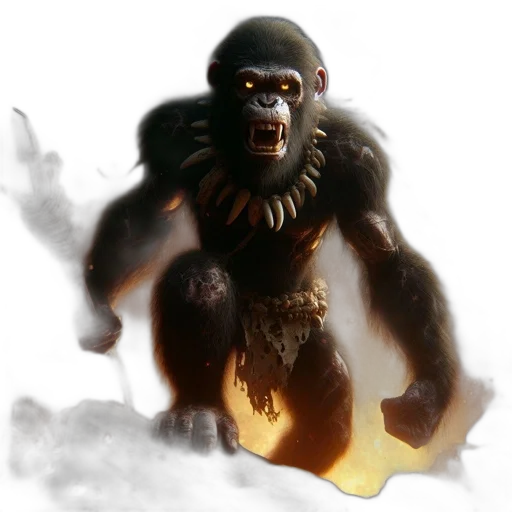 creature, animal, concept art, 3d render transparent PNG cut-out