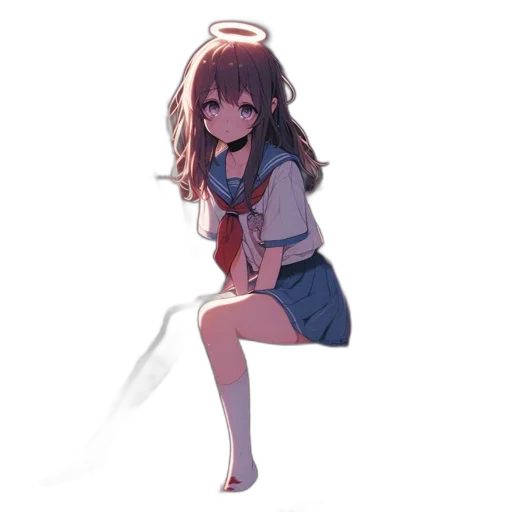 dress, staff, weapon, creature transparent PNG cut-out