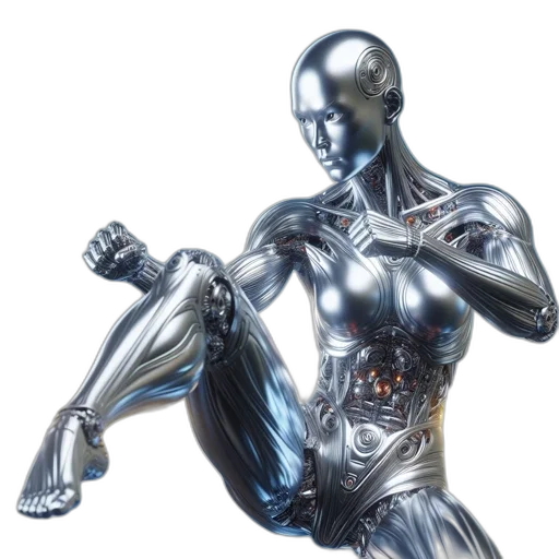 robot, jewelry, concept art, 3d render transparent PNG cut-out