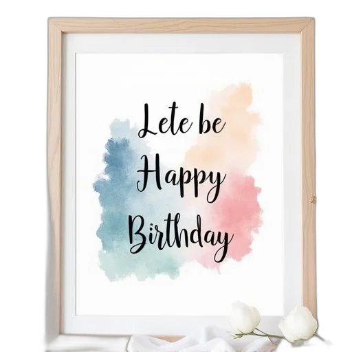 card, made, watercolors, greeting transparent PNG cut-out