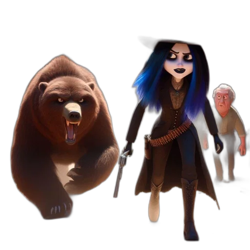 concept art, fantasy art, comic book art, 3d render transparent PNG cut-out