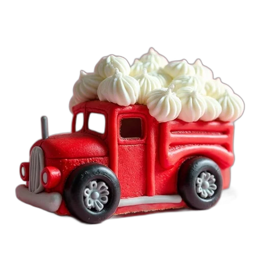 car, food, 3d render, photorealistic transparent PNG cut-out