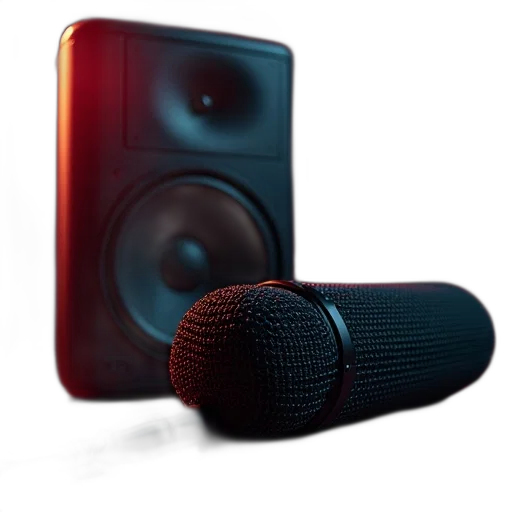3d render, photorealistic, speaker, system transparent PNG cut-out