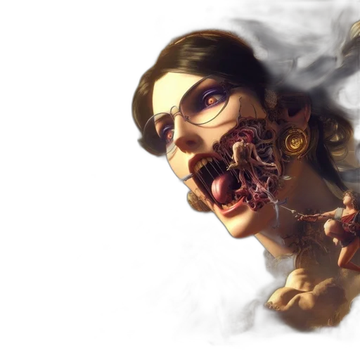 face, mask, concept art, fantasy art transparent PNG cut-out