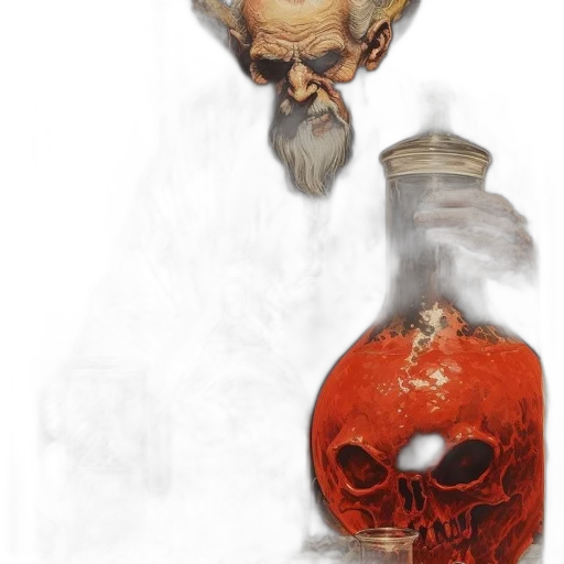 bottle, mask, face, concept art transparent PNG cut-out