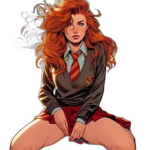 jacket, hair, comic book art, concept art transparent PNG cut-out