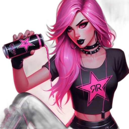 cyberpunk, comic book art, fantasy art, concept art transparent PNG cut-out
