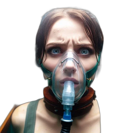 mask, face, robot, cyberpunk transparent PNG cut-out