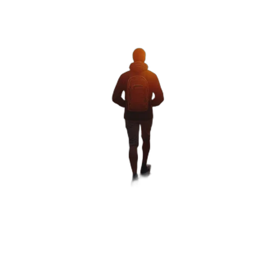 jacket, staff, face, robot transparent PNG cut-out