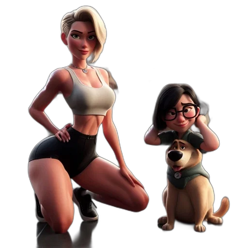 concept art, 3d render, cartoon, fantasy art transparent PNG cut-out