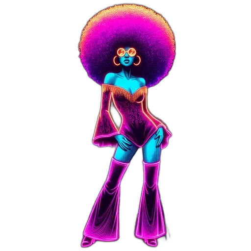 hair, robot, staff, crown transparent PNG cut-out