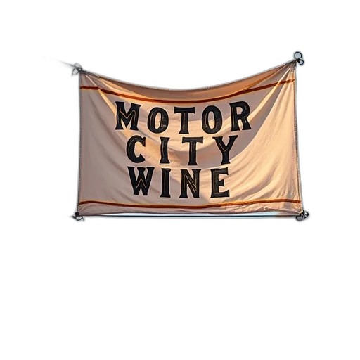 car, umbrella, banner, words transparent PNG cut-out