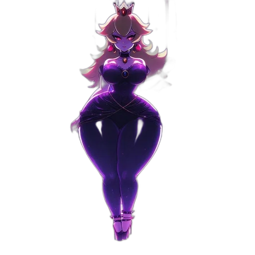 dress, crown, staff, robot transparent PNG cut-out