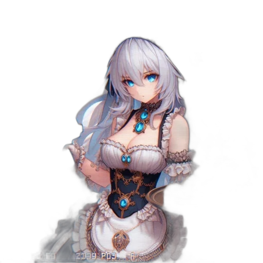 dress, robot, staff, jewelry transparent PNG cut-out