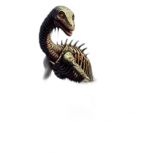 creature, dragon, animal, staff transparent PNG cut-out