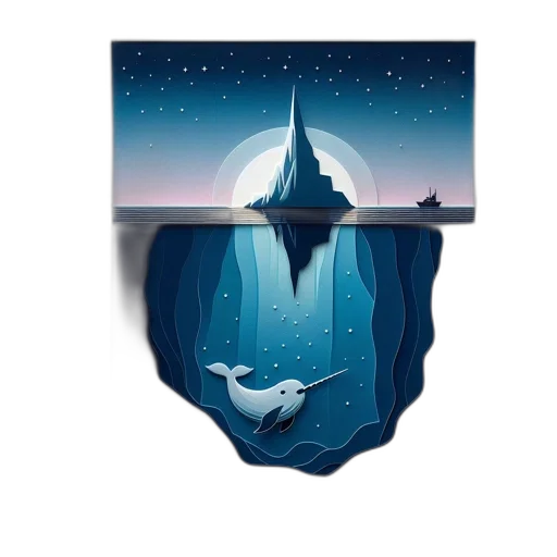 concept art, fantasy art, pixel art, underwater transparent PNG cut-out