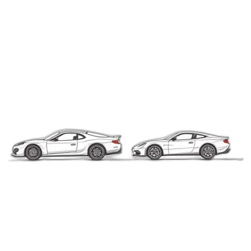 car, 3d render, photorealistic, concept art transparent PNG cut-out
