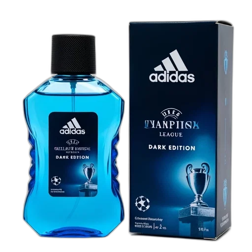 bottle, blue, adidas, aftershave transparent PNG cut-out