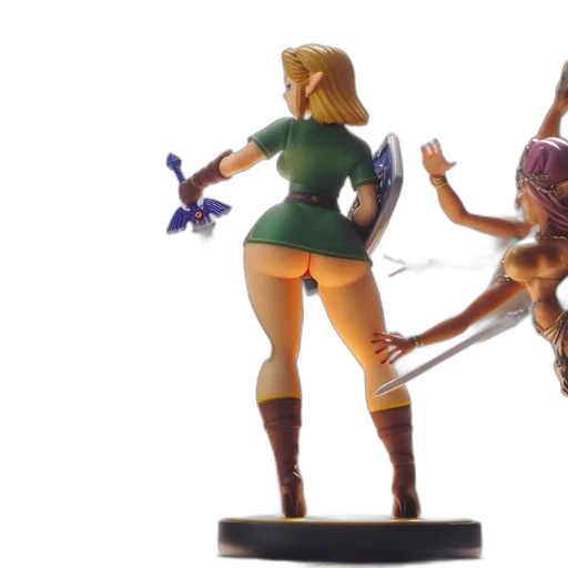 concept art, 3d render, fantasy art, two transparent PNG cut-out