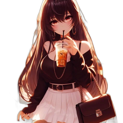 dress, bottle, staff, food transparent PNG cut-out