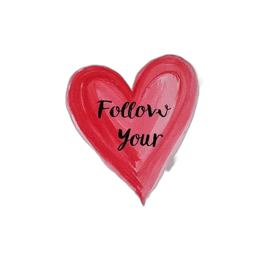follow, heart, notebook transparent PNG cut-out