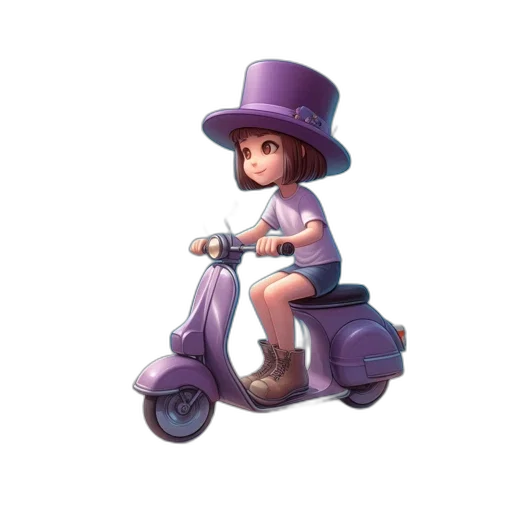 hat, car, staff, robot transparent PNG cut-out