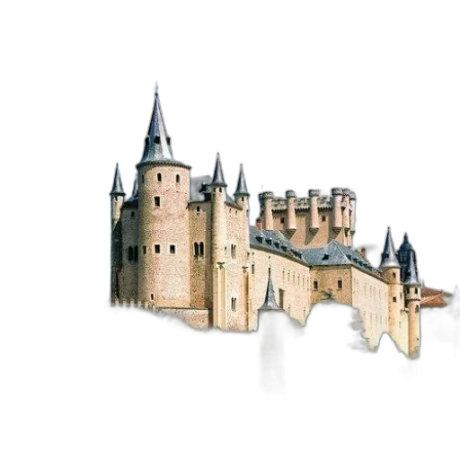 crown, building, concept art, 3d render transparent PNG cut-out