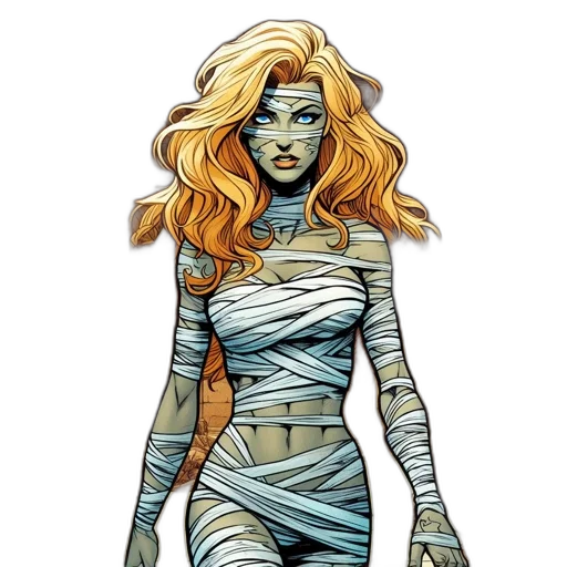 comic book art, concept art, fantasy art, cartoon transparent PNG cut-out