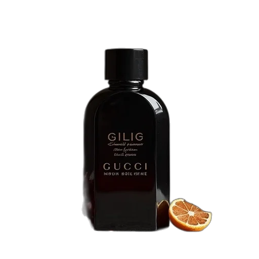 bottle, food, 3d render, gucci transparent PNG cut-out