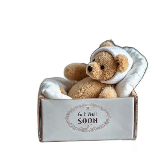 small, teddy, bear, lying transparent PNG cut-out