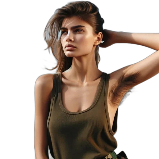 dress, jacket, jewelry, hair transparent PNG cut-out