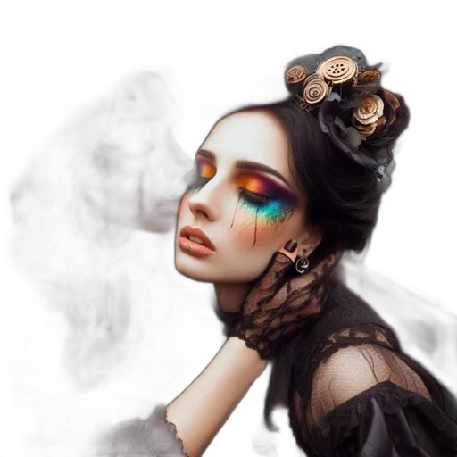 mask, jewelry, face, fantasy art transparent PNG cut-out