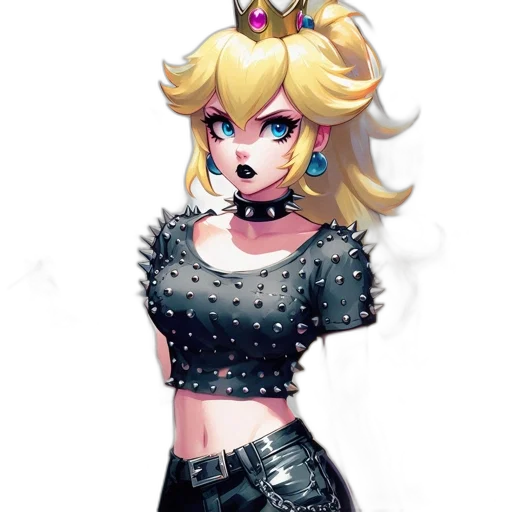 crown, dress, staff, weapon transparent PNG cut-out