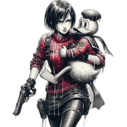 weapon, robot, animal, comic book art transparent PNG cut-out