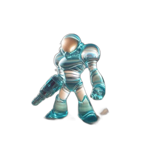 robot, staff, weapon, creature transparent PNG cut-out