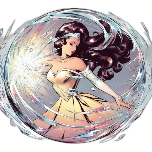 dress, fantasy art, comic book art, concept art transparent PNG cut-out