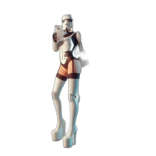 robot, staff, weapon, dress transparent PNG cut-out