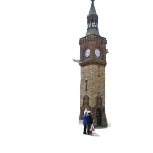 building, umbrella, staff, dress transparent PNG cut-out