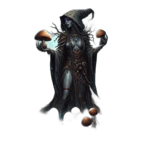 staff, creature, mask, hat transparent PNG cut-out
