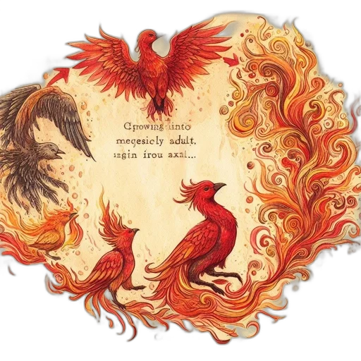 dragon, fantasy art, fire, red transparent PNG cut-out