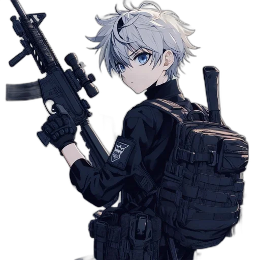 weapon, staff, jacket, animal transparent PNG cut-out