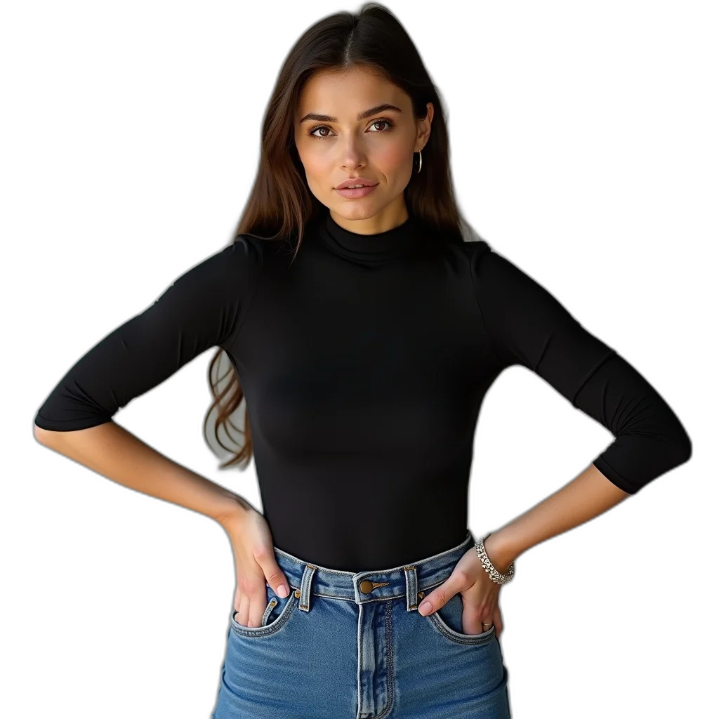jacket, dress, jewelry, face transparent PNG cut-out